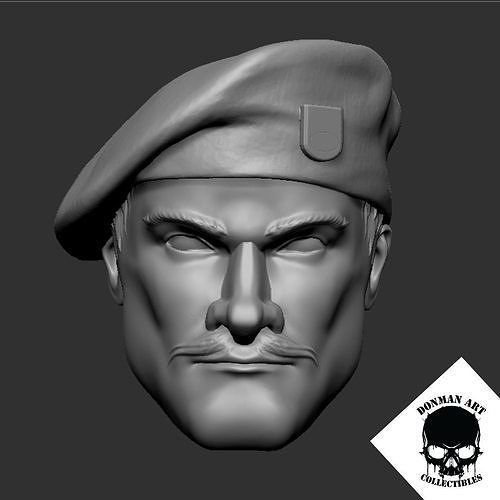 The Expert head for 6 inch action figures 3D print model