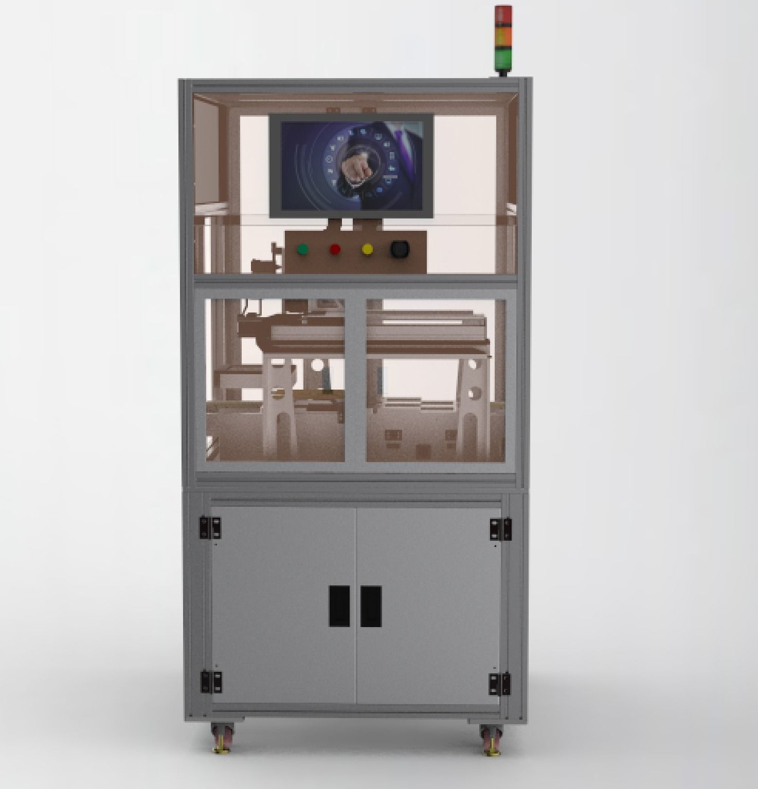 Double station CCD detection machine 3D model_5