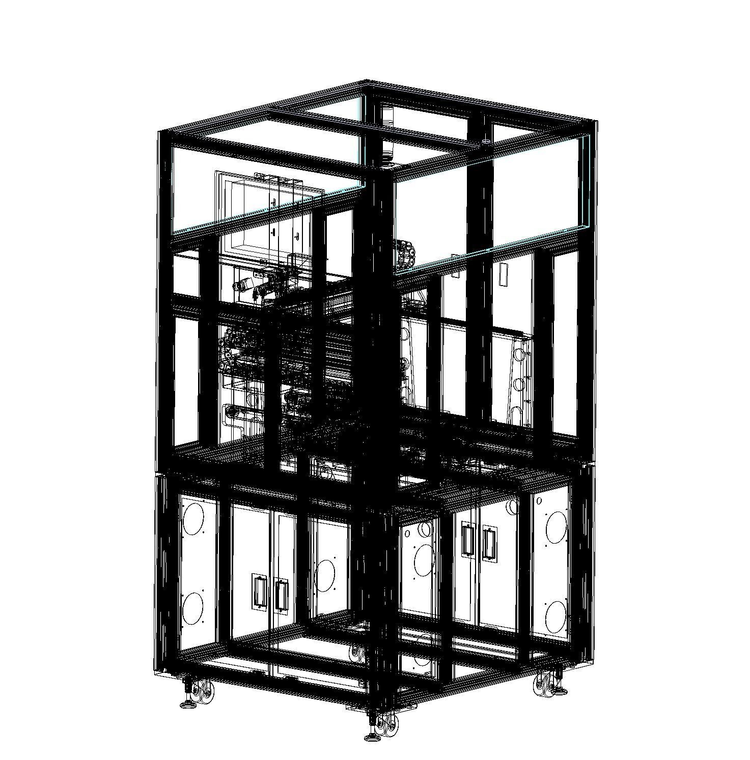 Double station CCD detection machine 3D model_13