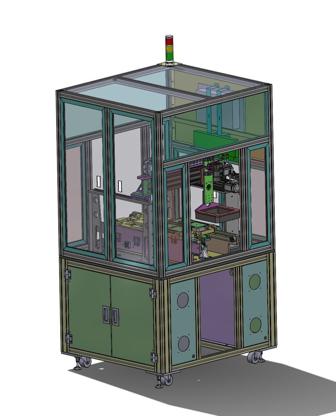 Double station CCD detection machine 3D model_6