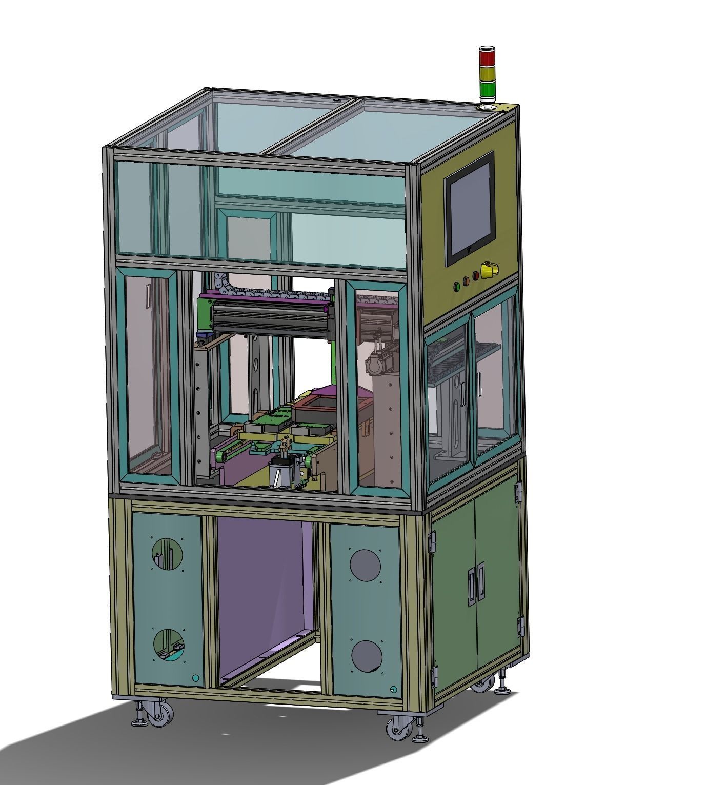 Double station CCD detection machine 3D model_7