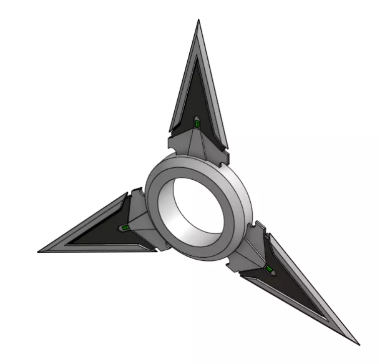 Genji Shuriken Overwatch 3D print model_0