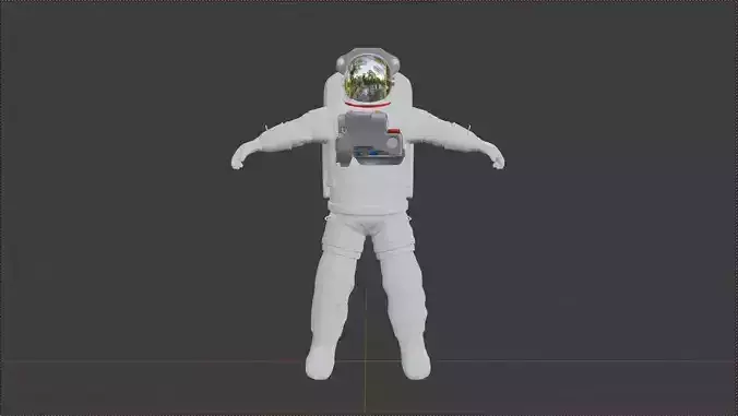 Icarus I Space Suit Non Rigged 3D Model