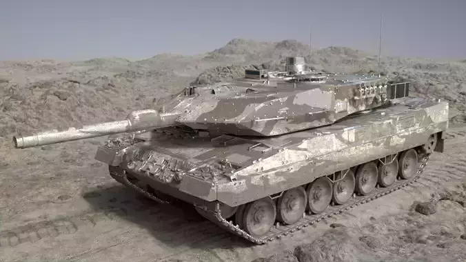 Leopard A2 Tank 3D model