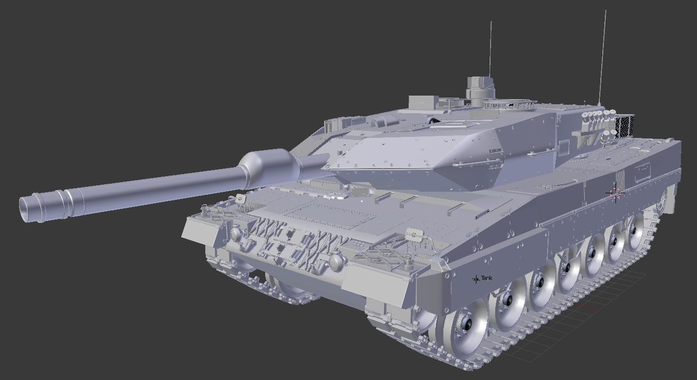 Leopard A2 Tank 3D model_5