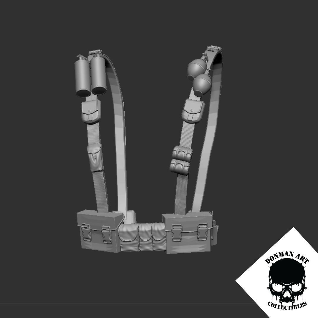 Street Warrior Vest for 6 inch Action Figures 3D print model_14