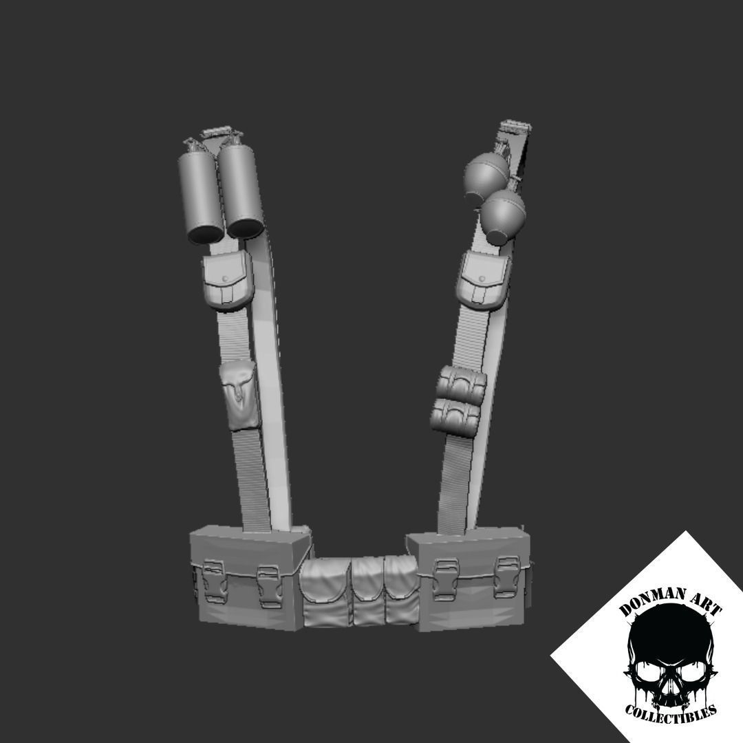 Street Warrior Vest for 6 inch Action Figures 3D print model_12