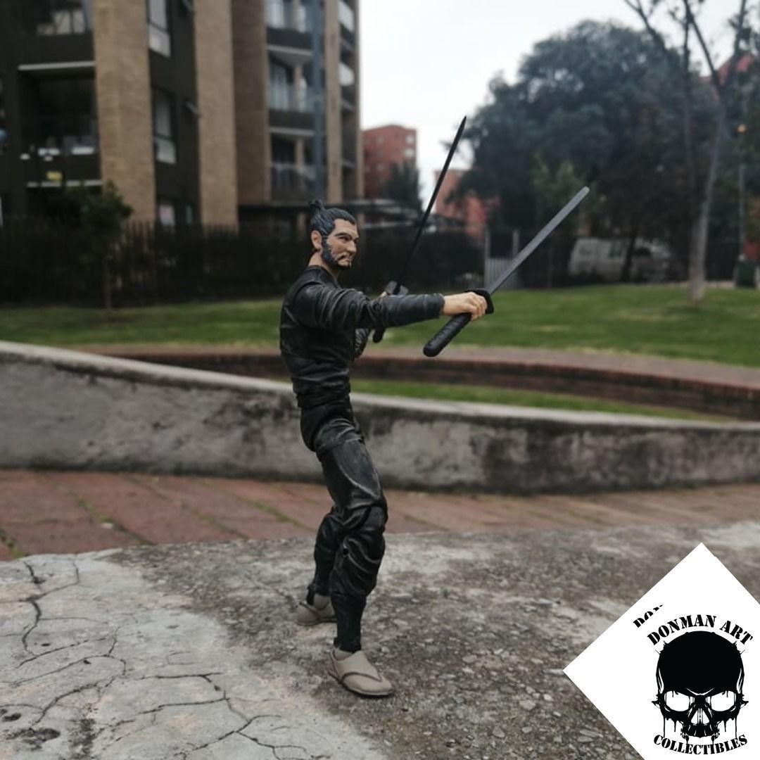 Katana for 6 inch action figures 3D print model_3