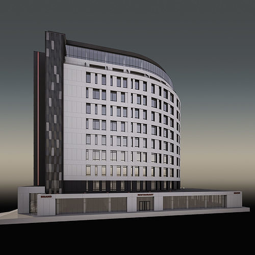 European Office Building 3D model