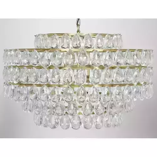 Linden Light Statement Tiered Chandelier