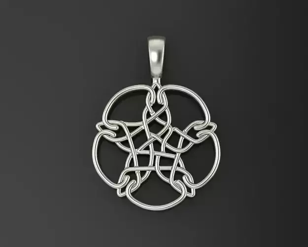 Pentagram pendant 3D print model