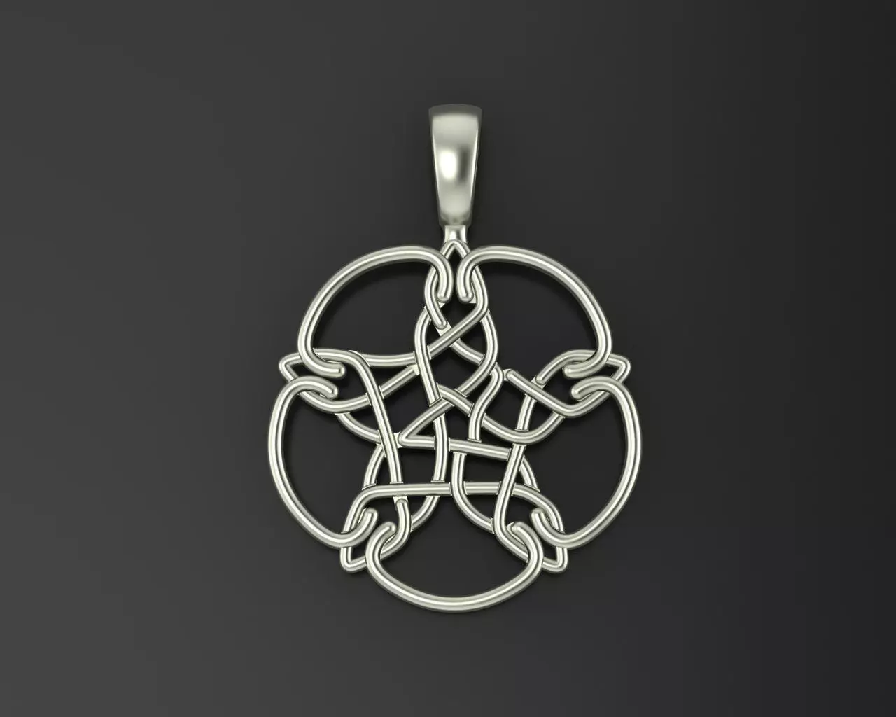 Pentagram pendant 3D print model