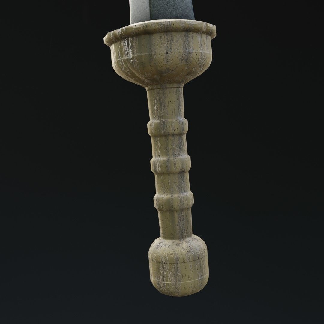 Gladiator Sword Low-poly 3D model_1