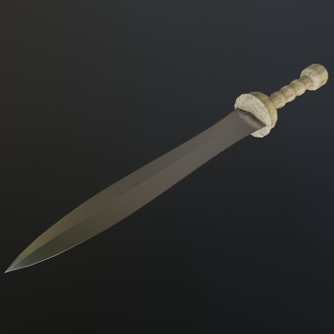 Gladiator Sword Low-poly 3D model_5