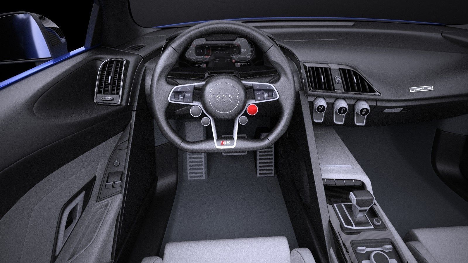 Audi R8 e-tron 2016 VRAY 3D model_8