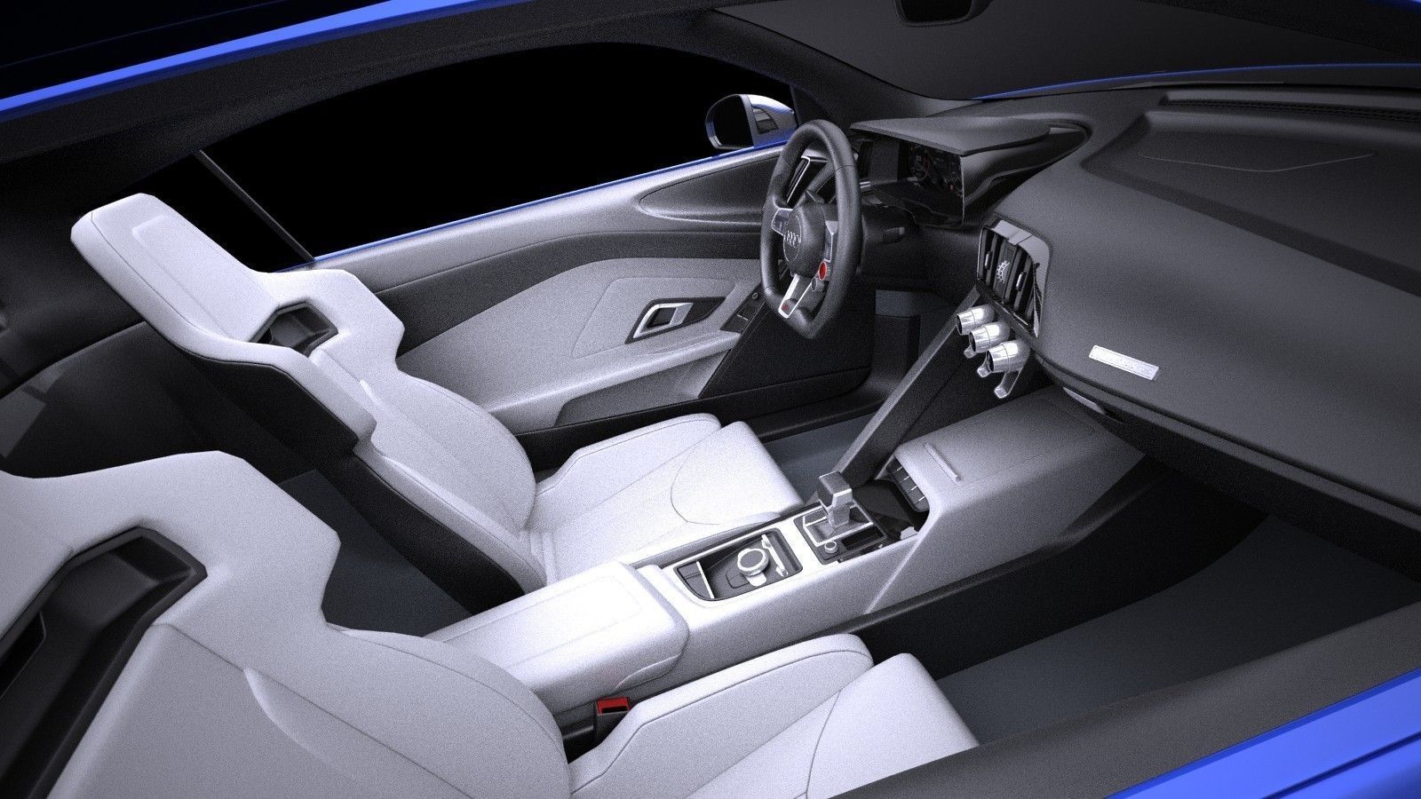 Audi R8 e-tron 2016 VRAY 3D model_9