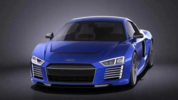 Audi R8 e-tron 2016 VRAY 3D model