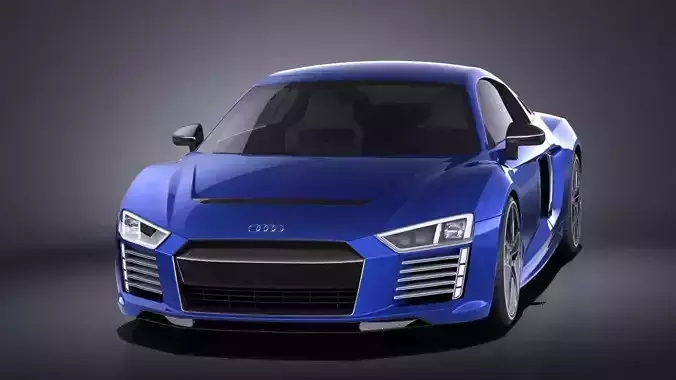 Audi R8 e-tron 2016 VRAY 3D model