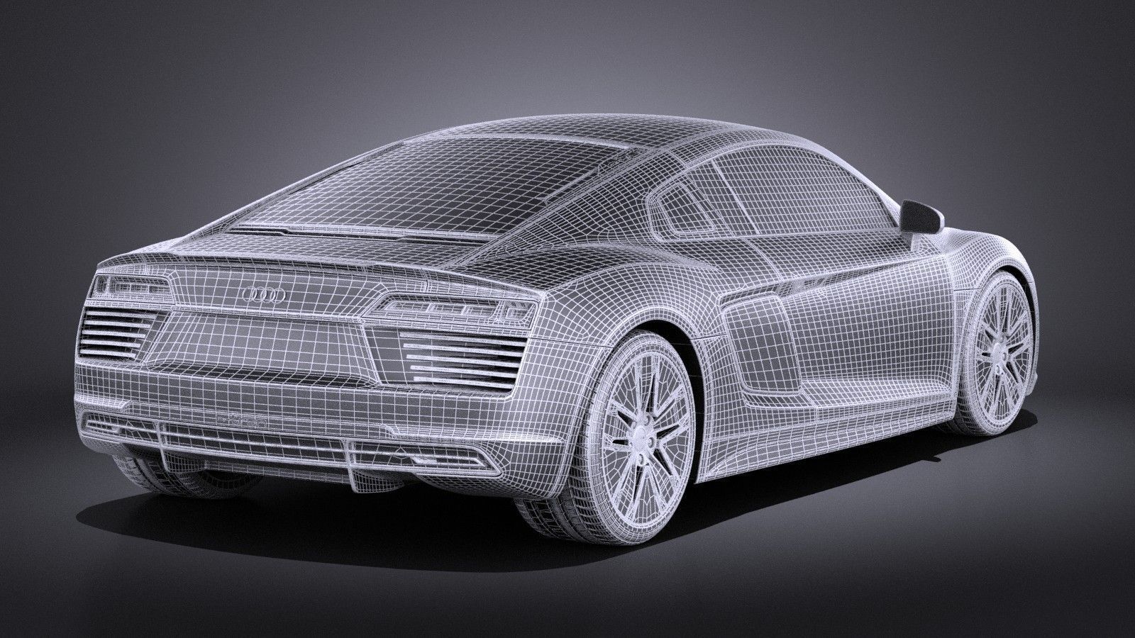 Audi R8 e-tron 2016 VRAY 3D model_12