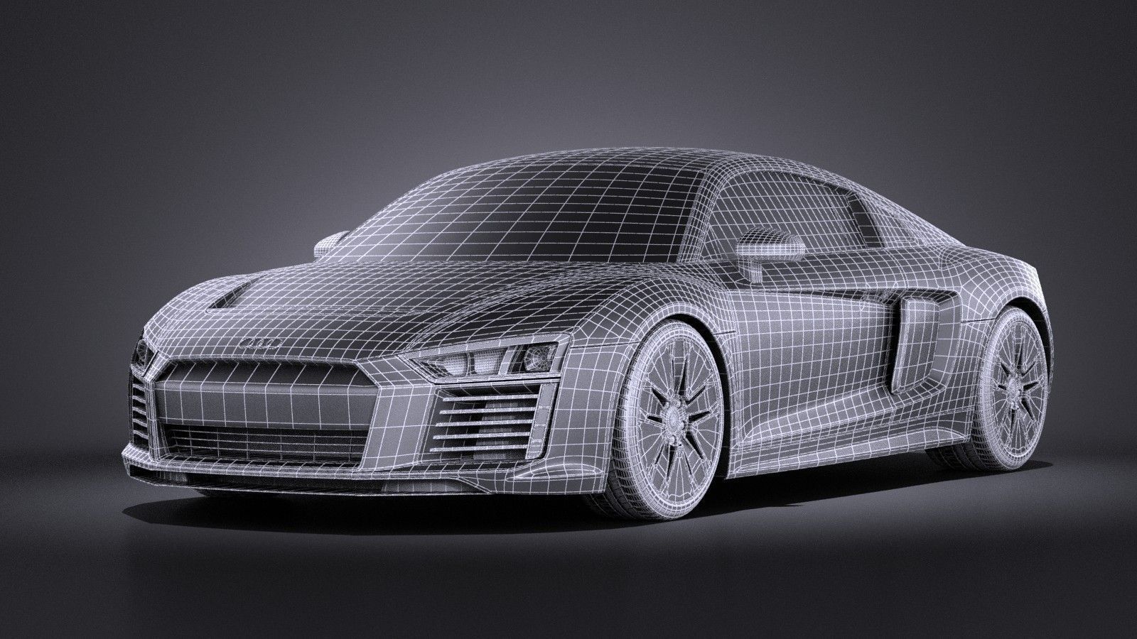 Audi R8 e-tron 2016 VRAY 3D model_13