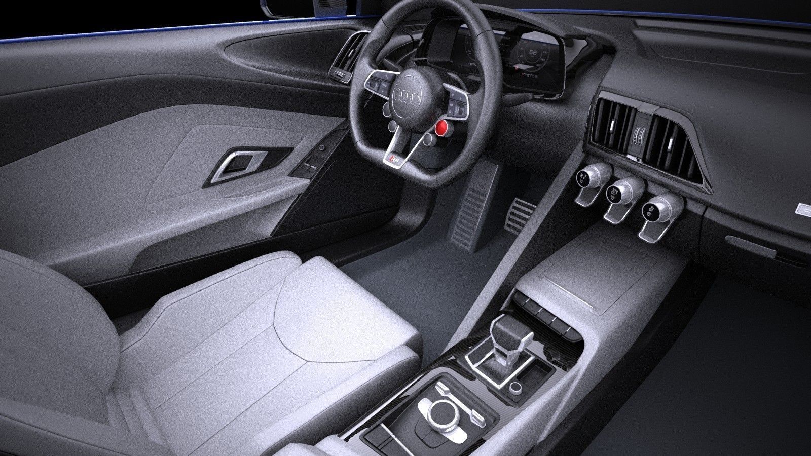 Audi R8 e-tron 2016 VRAY 3D model_10