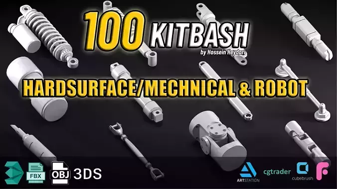100 kitbash Mechanical and Robot