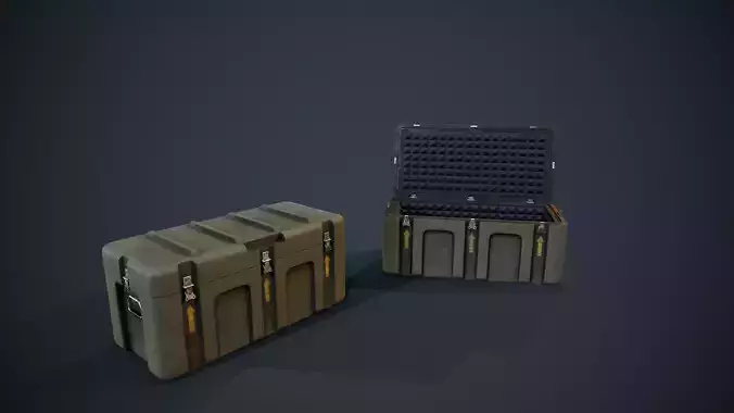 Military Crate UE5 or Unity- Animation Ready Model