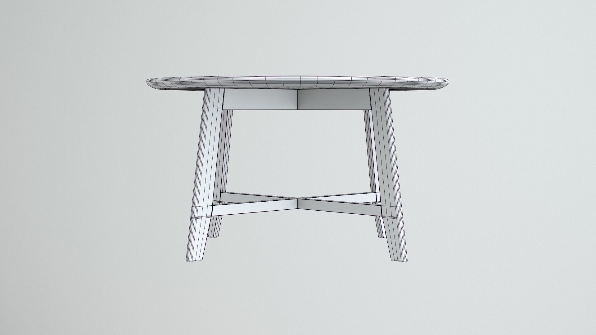 Gamino Coffee Table oak finish Low-poly 3D model_7