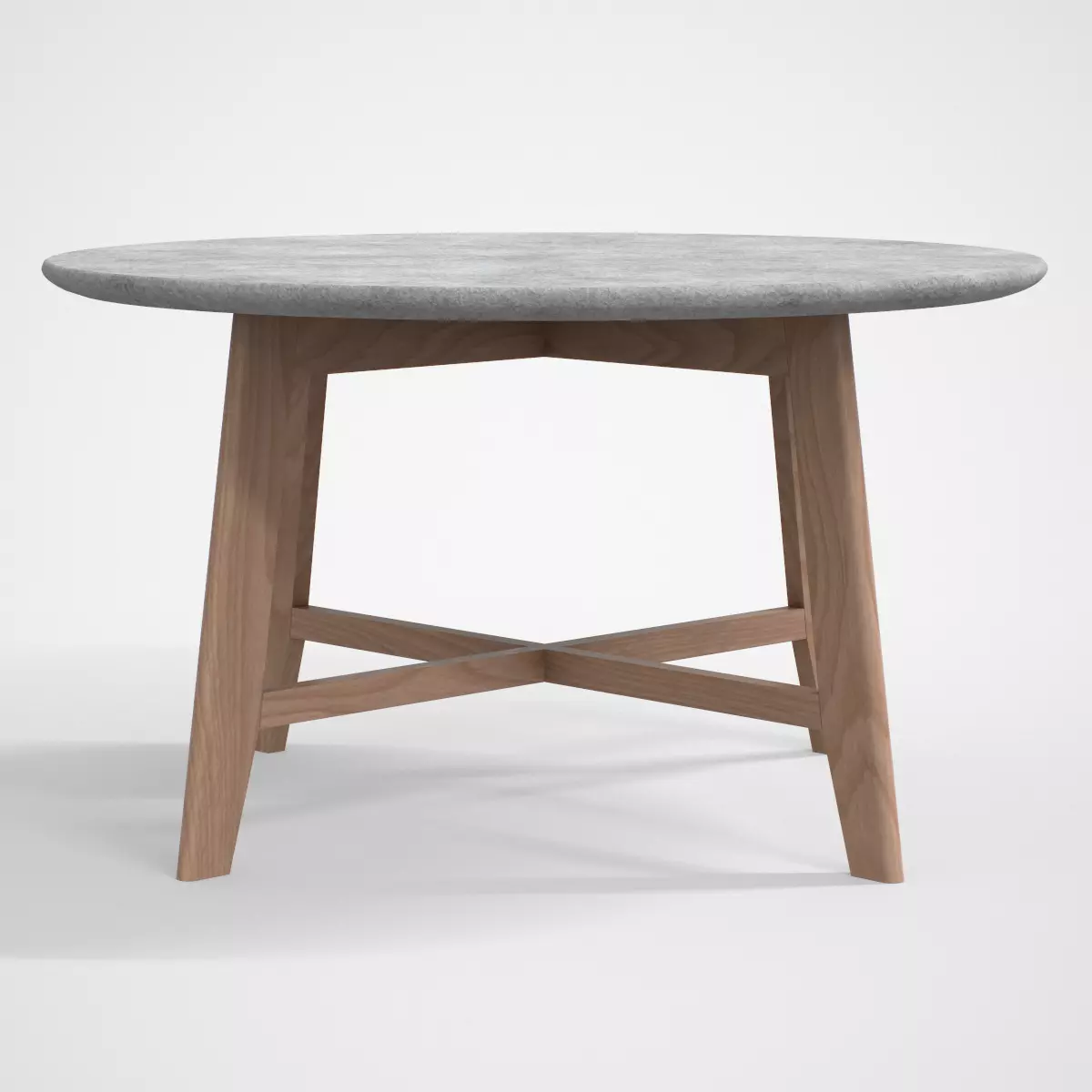 Gamino Coffee Table oak finish Low-poly 3D model_0