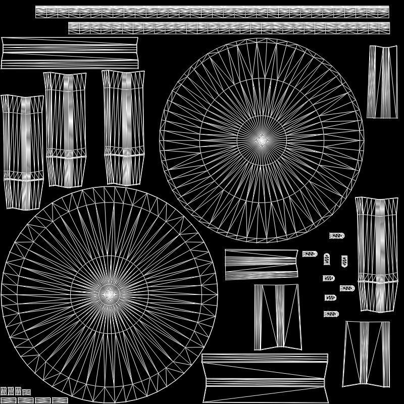 Gamino Coffee Table oak finish Low-poly 3D model_6