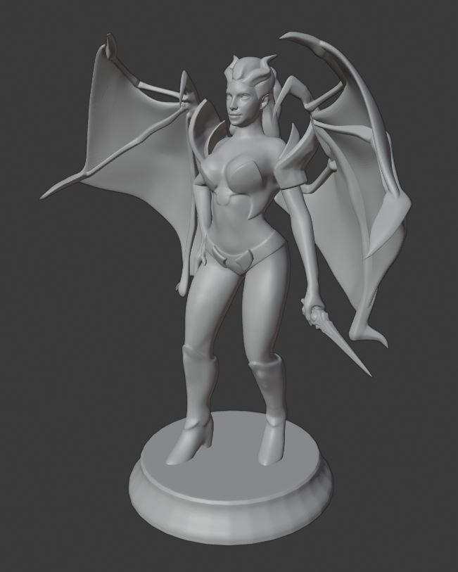 Dota 2 - Queen of Pain 3D print model_1