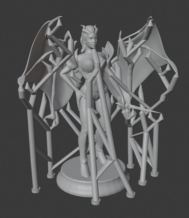 Dota 2 - Queen of Pain 3D print model_3