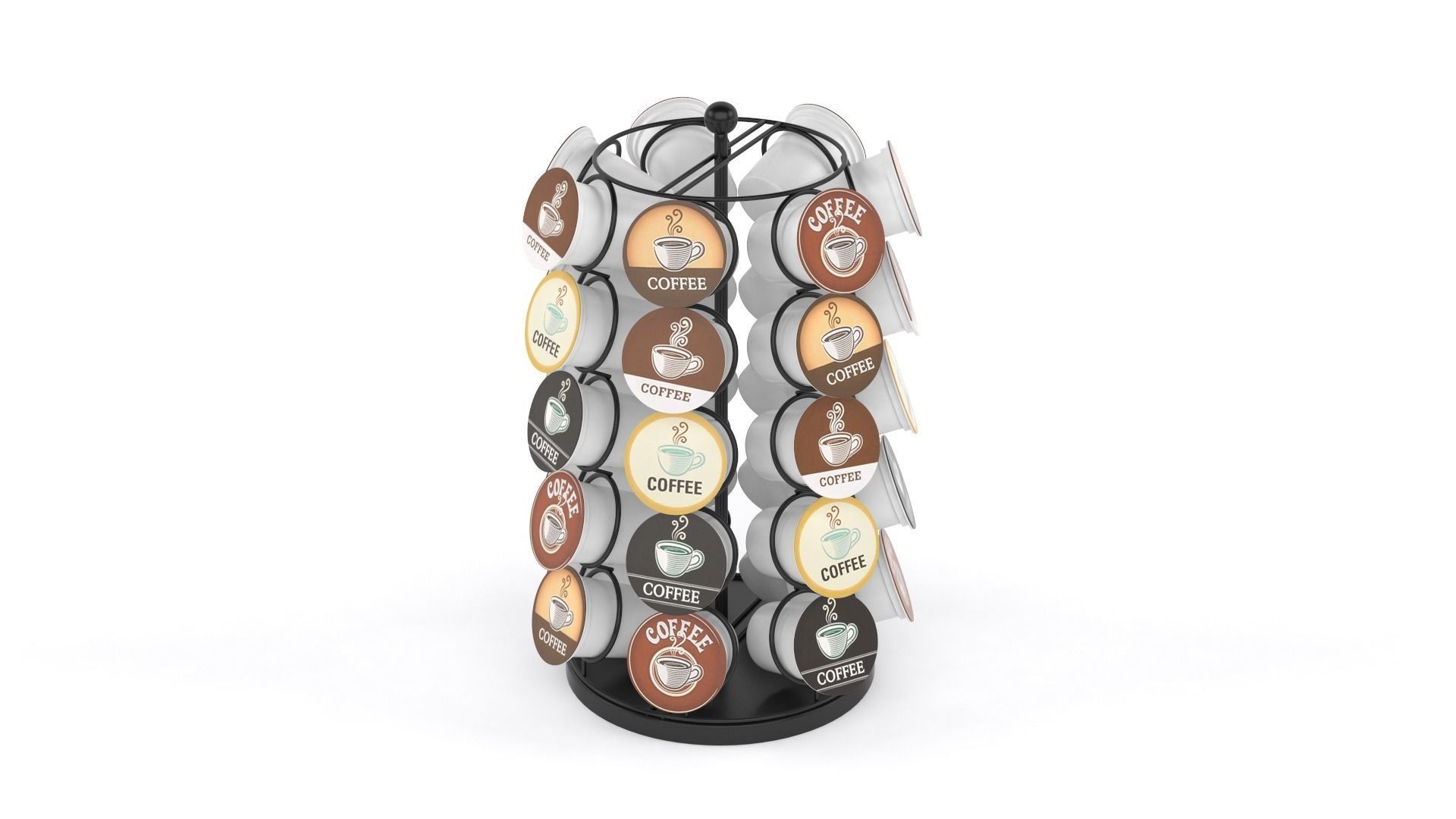 Coffee Pod Carousel 3D model_2