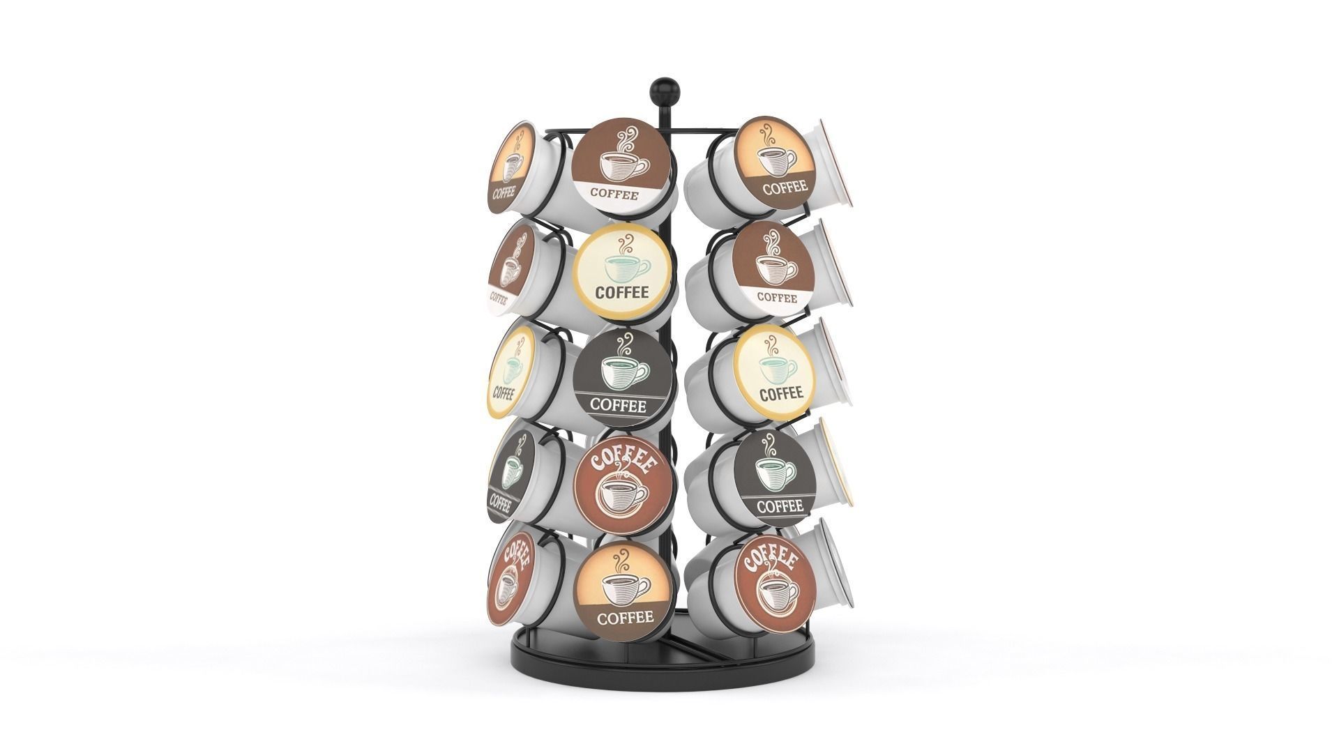Coffee Pod Carousel 3D model_1