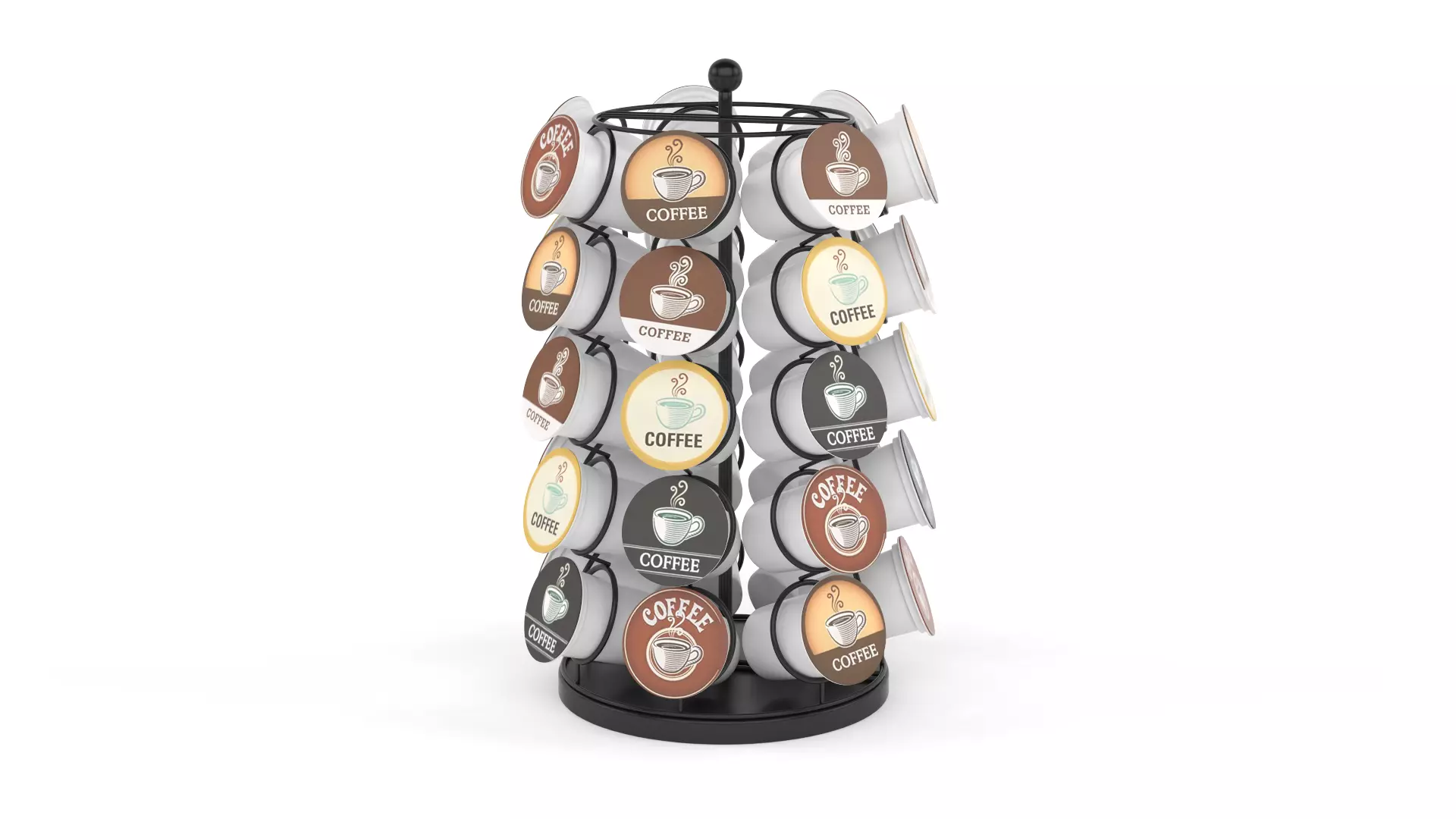 Coffee Pod Carousel 3D model_0