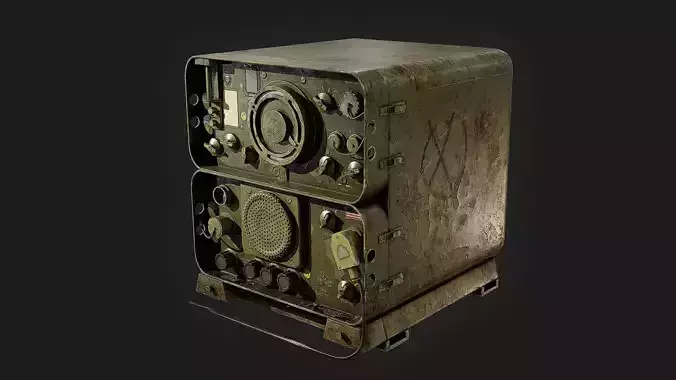 GRR-5 Radio Game Ready Asset Low-poly 3D model
