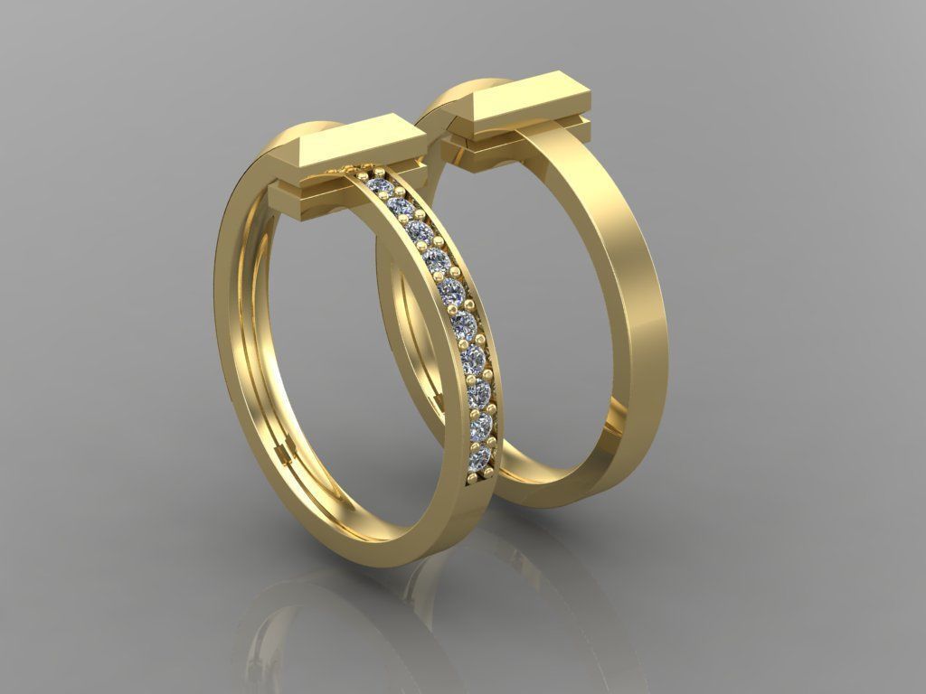 Tiffany and Co T1 Ring  3D print model_1
