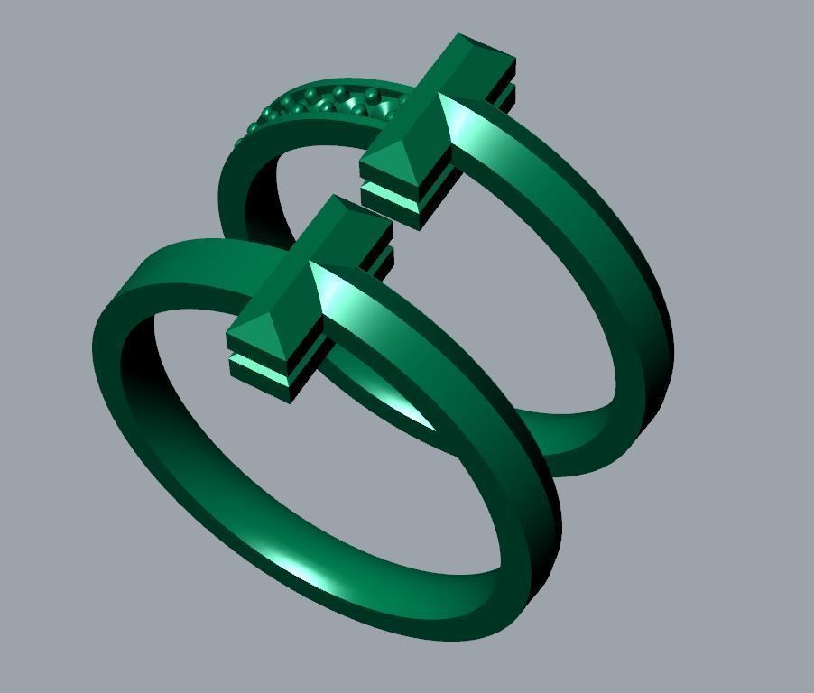Tiffany and Co T1 Ring  3D print model_9