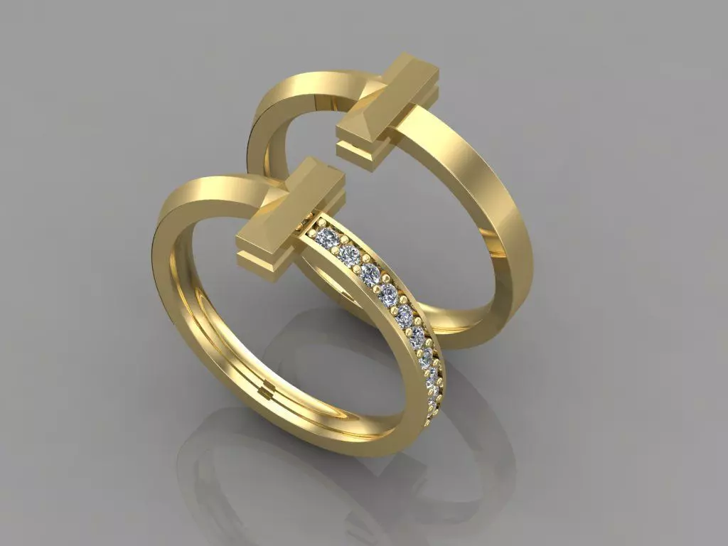 Tiffany and Co T1 Ring  3D print model_0