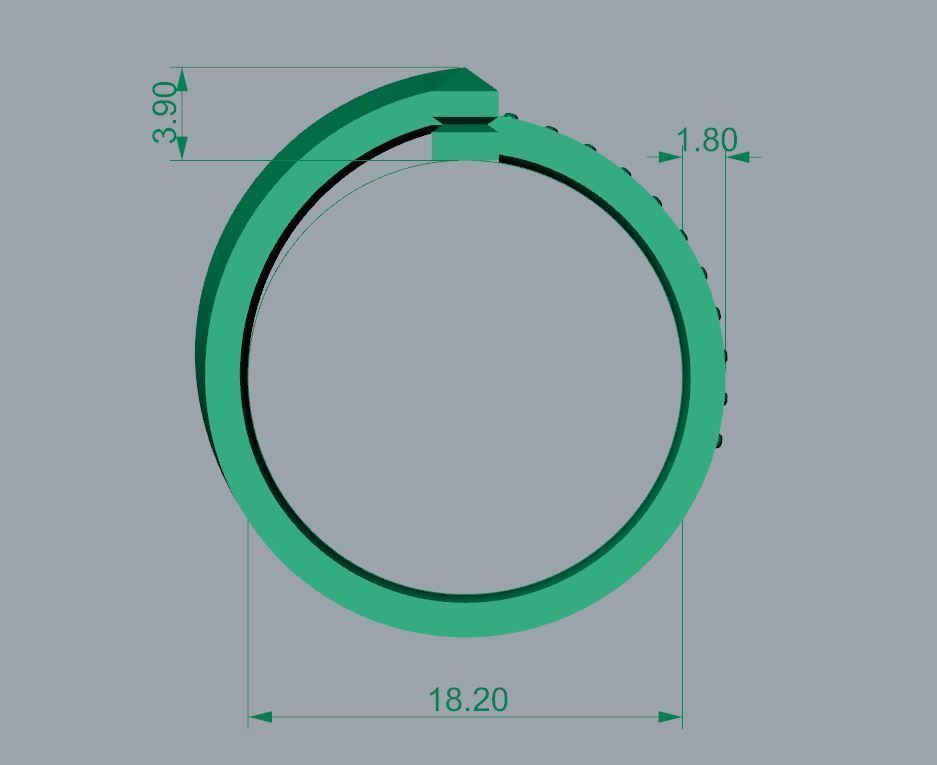 Tiffany and Co T1 Ring  3D print model_4