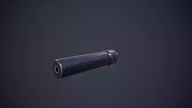 Military Suppressor Game Ready Unreal-Unity
