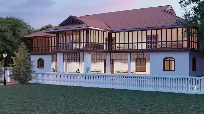 Luxury villa 3D model