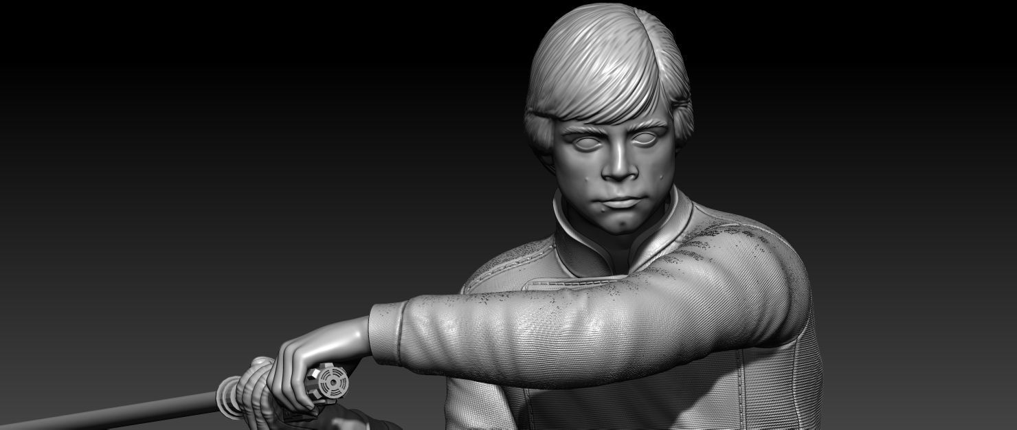 Luke Skywalker Vs Darth Vader 3D print model_7
