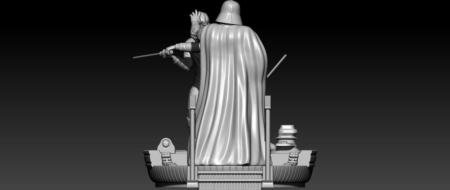 Luke Skywalker Vs Darth Vader 3D print model_9