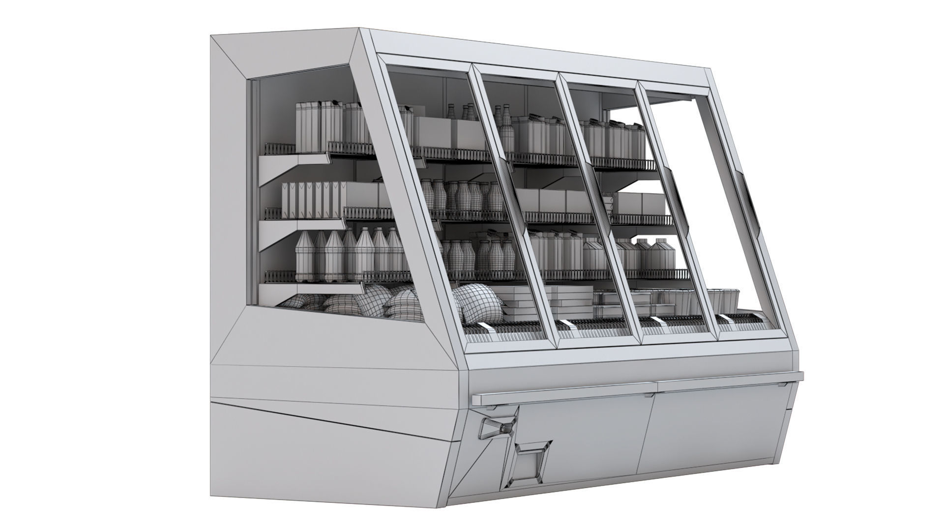 Refrigerated Display Case 3D model_6