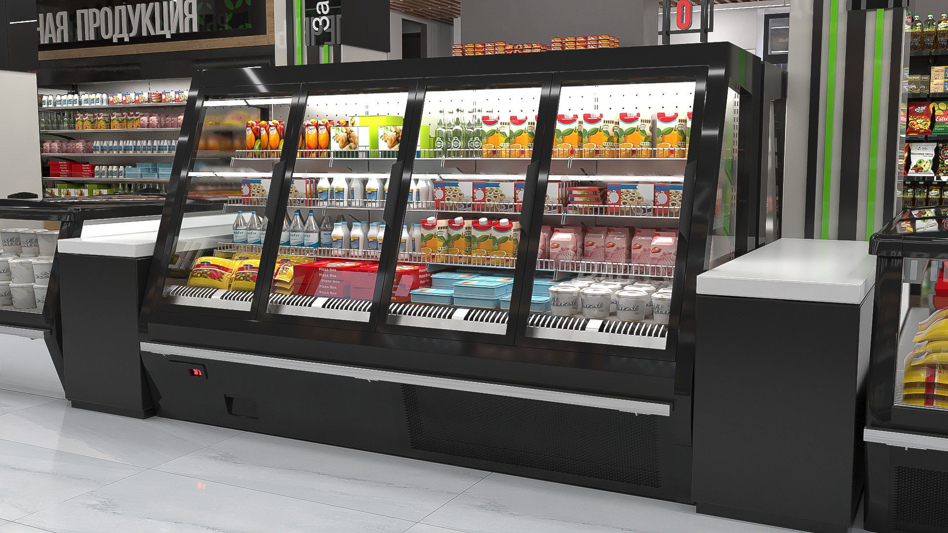 Refrigerated Display Case 3D model_1