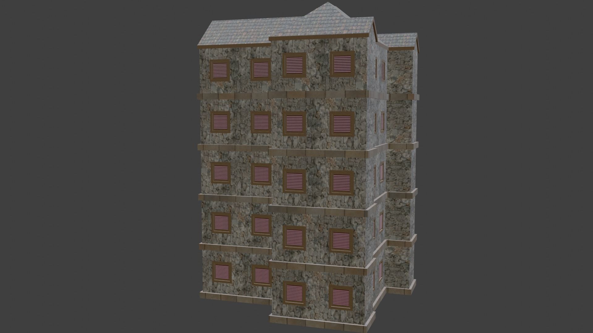 House Model 33 Low-poly 3D model_3