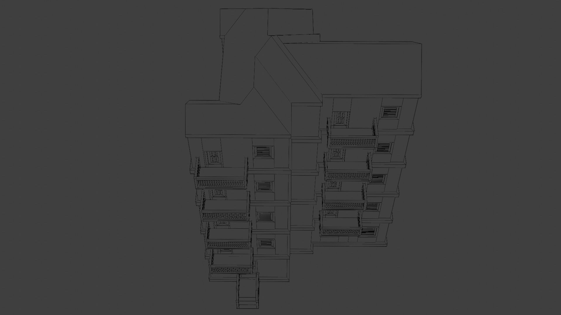 House Model 33 Low-poly 3D model_6