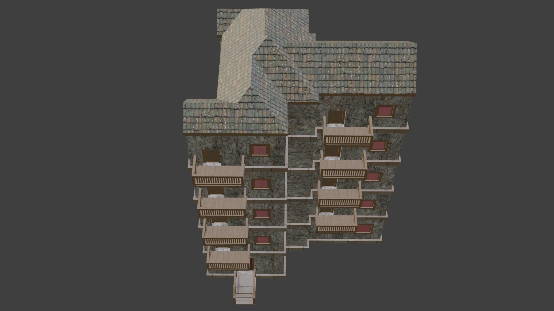 House Model 33 Low-poly 3D model_5