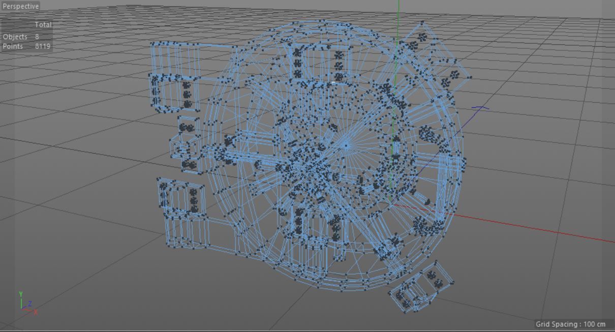 Vault Entrance Gate Low-poly 3D model_9